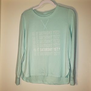 🍭Xhilaration Sleepwear Sweater with front print, Size XS